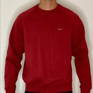 Red Nike Crewneck